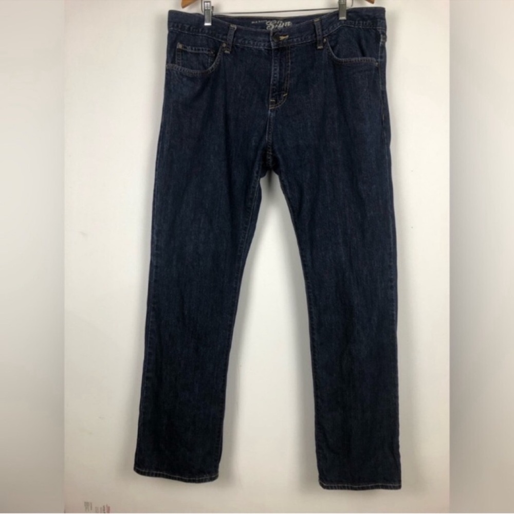 Old Navy MENS 38x32 Slim Jeans Excellent Condition dark wash